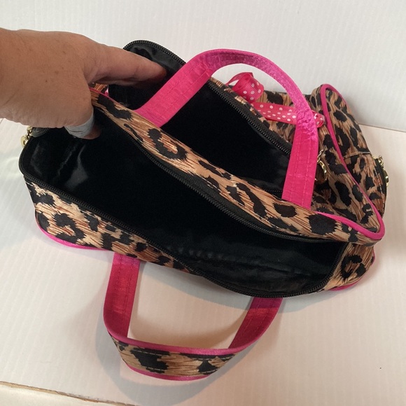 CHEETAH LEOPARD Cosmetic Makeup Travel Bag Pouch Set of 2 - Picture 2 of 10